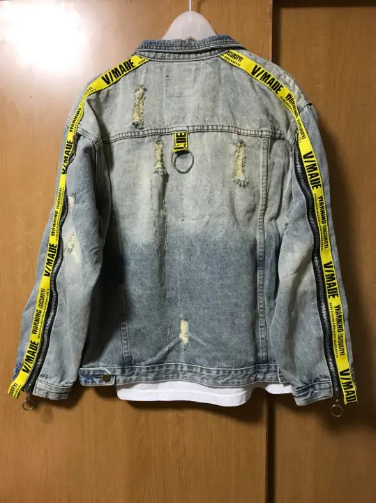 <激レア> VLONE デニムジャケット 激レア 再販なし VLONE RHINESTONE DENIM JACKETの通販 by