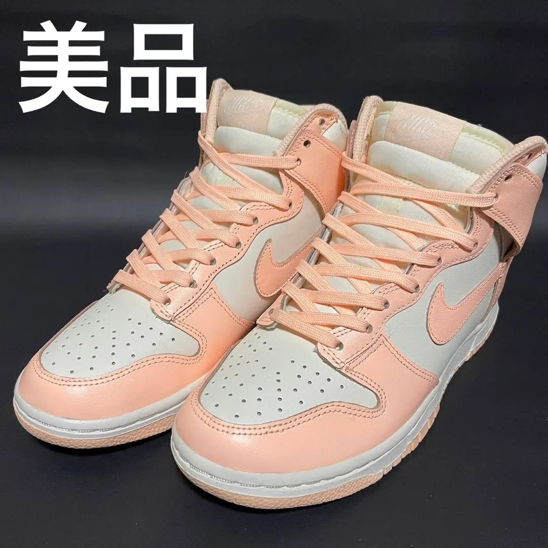 美品　Nike Dunk High \"Crimson Tint\" 24センチ Nike Dunk High Sail Crimson Tint Pink Panda Women Size 7.5
