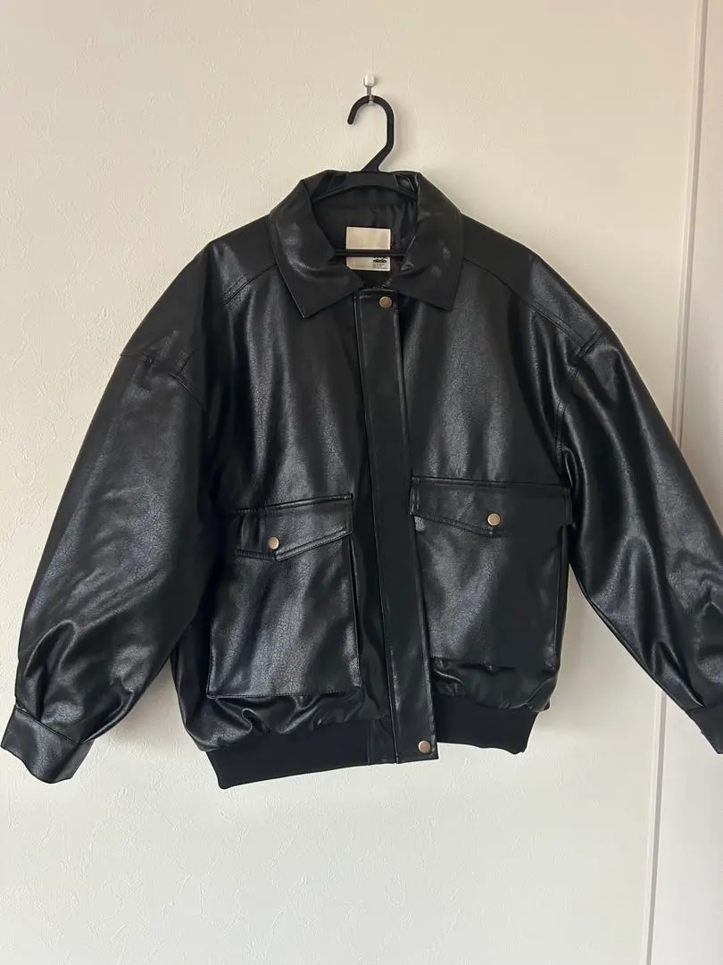 Thumbnail of JaVa Black Leather Jacket Java Faux Leather Vintage