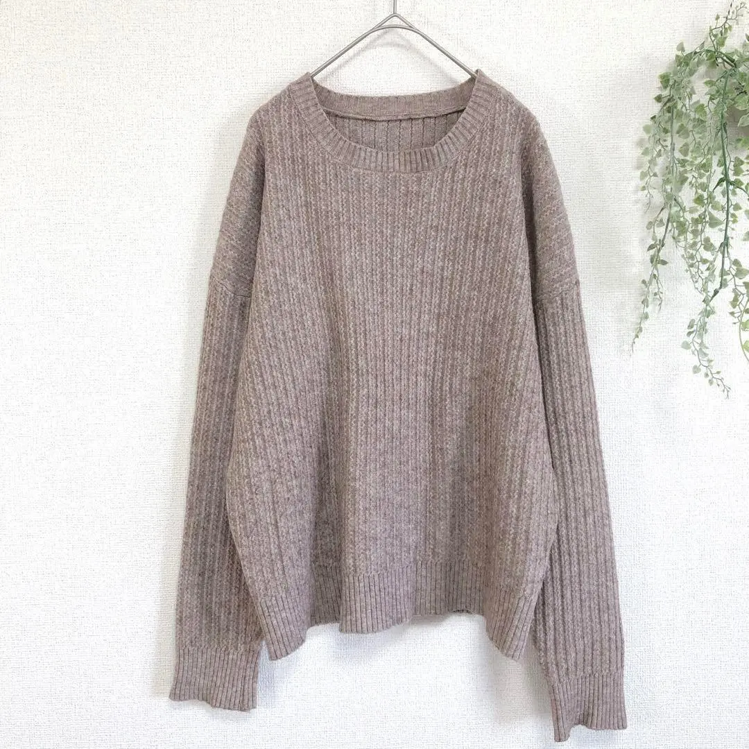 Thumbnail of Long-sleeved knit top for women, sweater, simple, basic, casual, solid color
