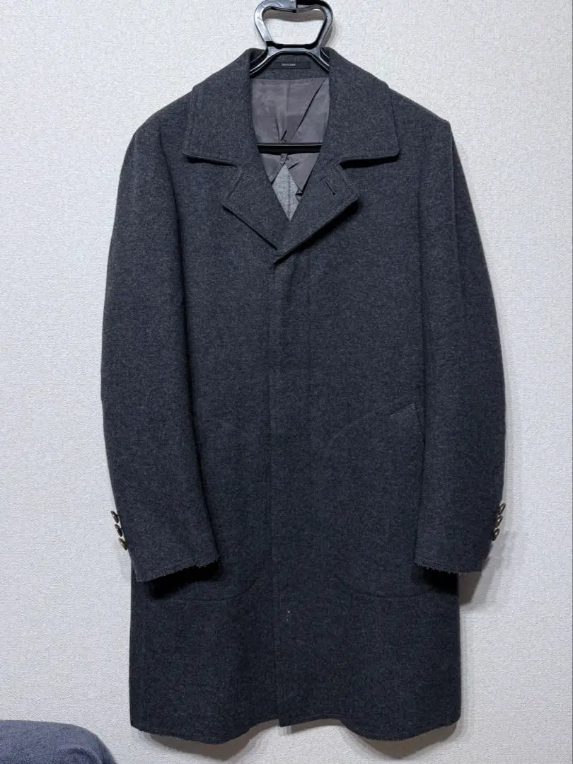 美品　ARTISAN　アルチザン　カシミア100％　チェスターコート 美品】アルチザン カシミヤ100% チェスターコート（カシミヤ100