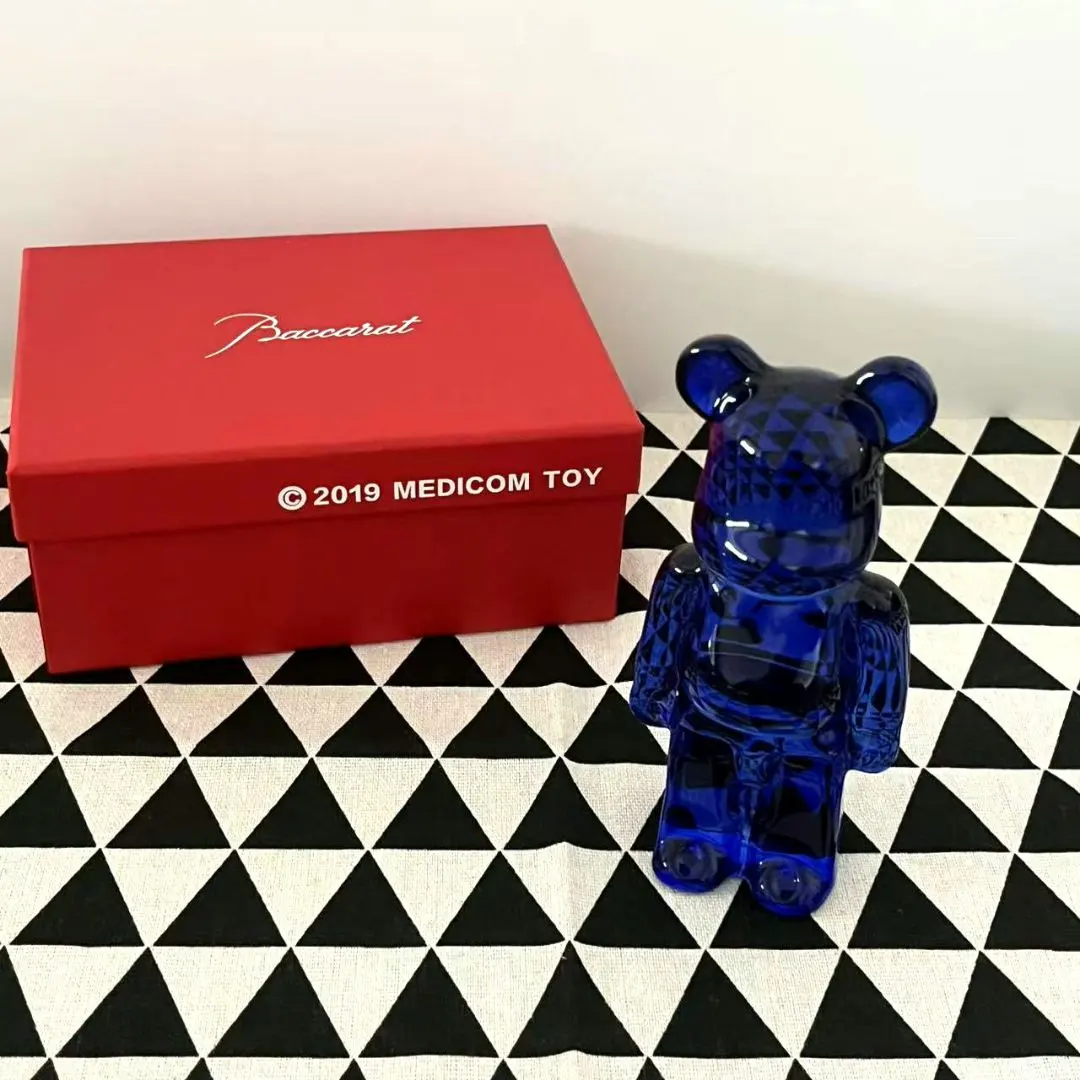 【美品】ベアブリック　x バカラ ・【ブルー】 BE@RBRICK SERIES 50