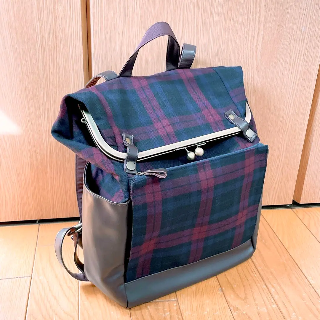 【美品】pocchiri ぽっちり　デニムがま口リュック　京都 2025年最新】ぽっちり がま口 リュックの人気アイテム - メルカリ