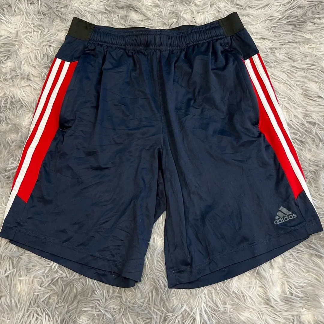 Thumbnail of Excellent condition ✨ 【adidas】 Navy/Red Half Pants M-L Elastic Waist