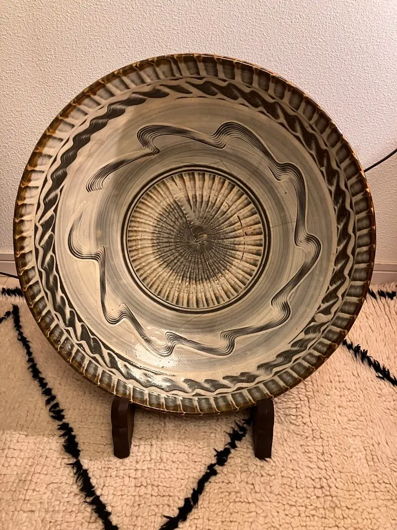 Thumbnail of Shigeki Sakamoto, Large Plate, Onta, Onta-yaki, Mingei