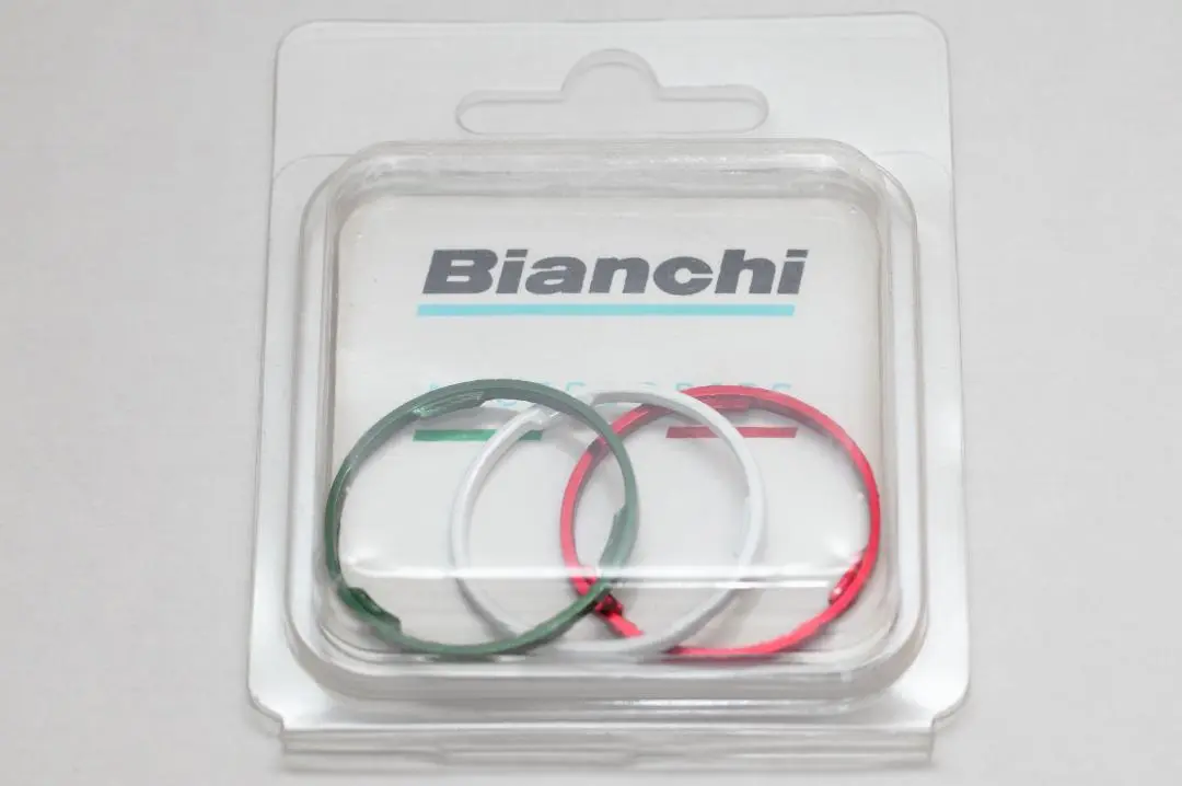 Bianchi エンドキャップ＋アロイコラムスペーサー 5mmセット(未使用品) Bianchi エンドキャップ＋アロイコラムスペーサー 5mmセット(未