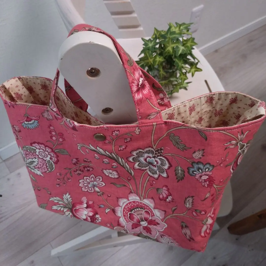 Thumbnail of MODA French General Fabric - Tote Bag with Tab to Change Shape - Pink