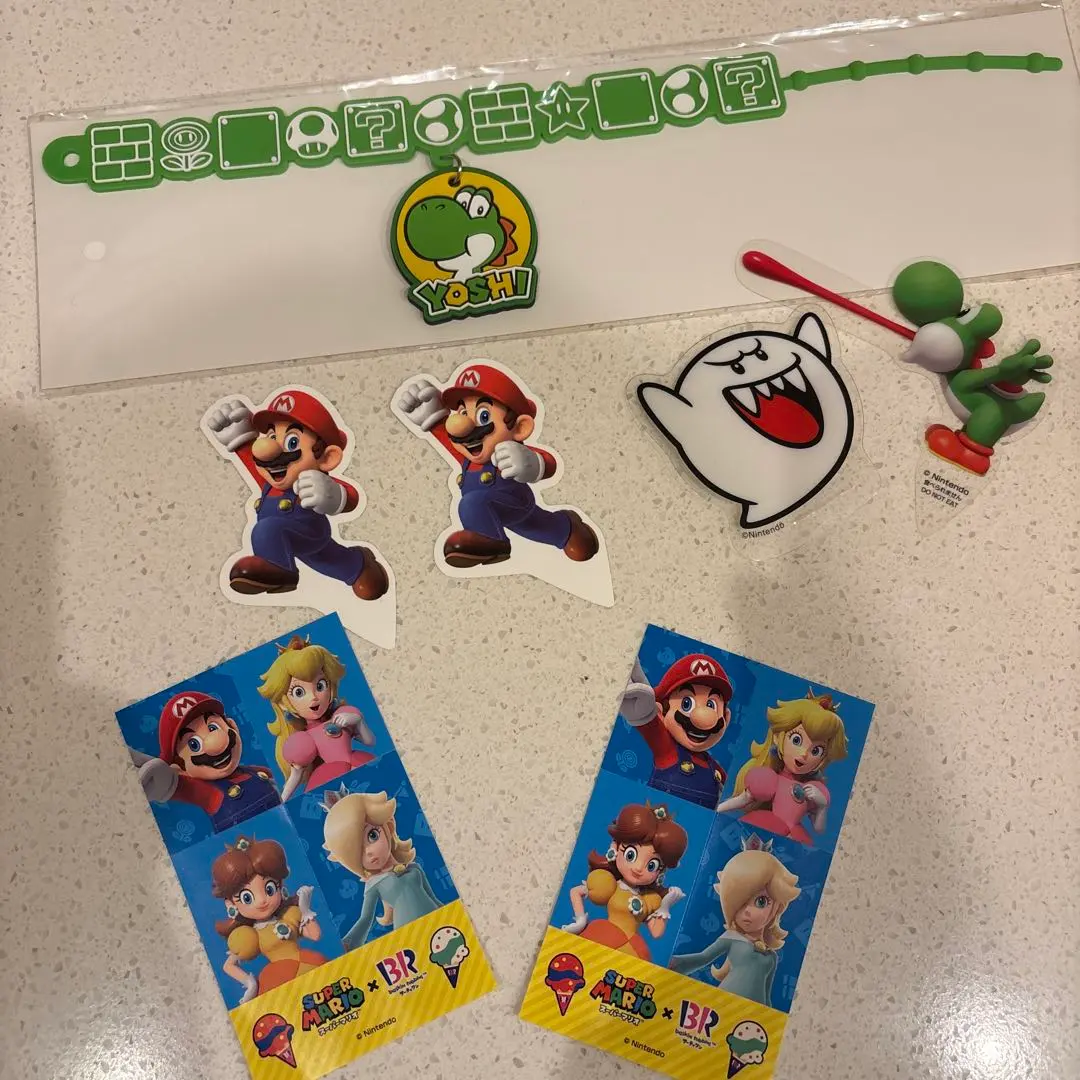 Thumbnail of Baskin-Robbins 31 Ice Cream Mario Yoshi Original Rubber Cup Marker with Bonus