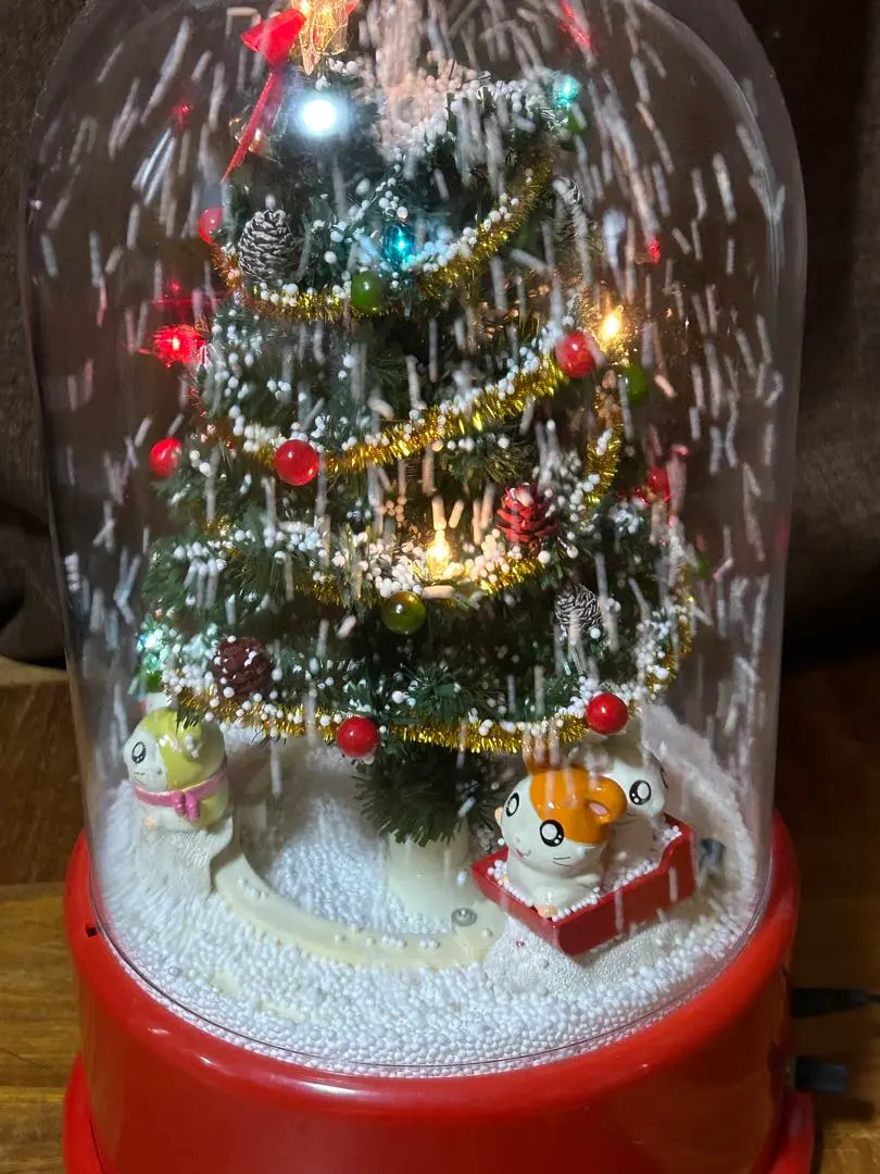 レア　とっとこハム太郎　クリスマスツリー　クリスマスツリーセット とっとこハム太郎 雪ふるツリー クリスマスツリー アダプター
