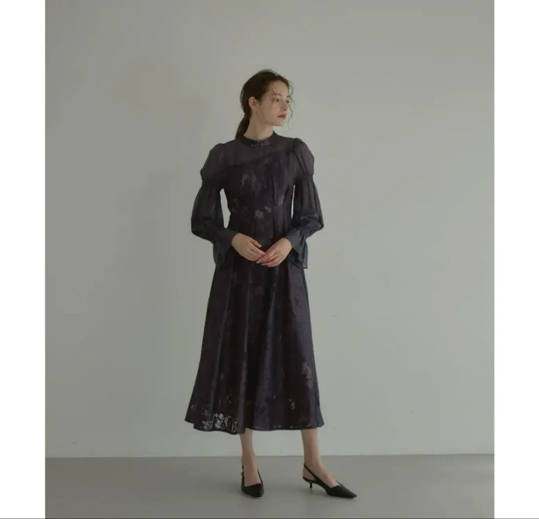 ANDRESD / アシンメトリータックドレス アシンメトリータックドレス 結婚式 お呼ばれ｜パーティードレス