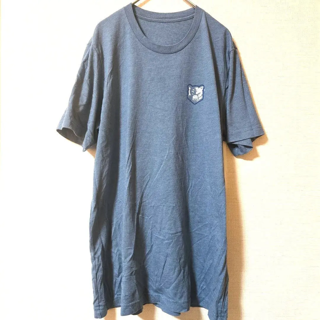 Thumbnail of Bear Print Logo Blue Gray Short Sleeve T-shirt