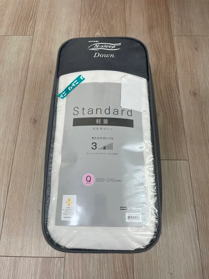 美品　ニトリ N-sleep セレクト 220×210cm 羽毛布団 クイーン 新品 ニトリ N-sleep セレクト 220×210cm 羽毛布団 クイーン