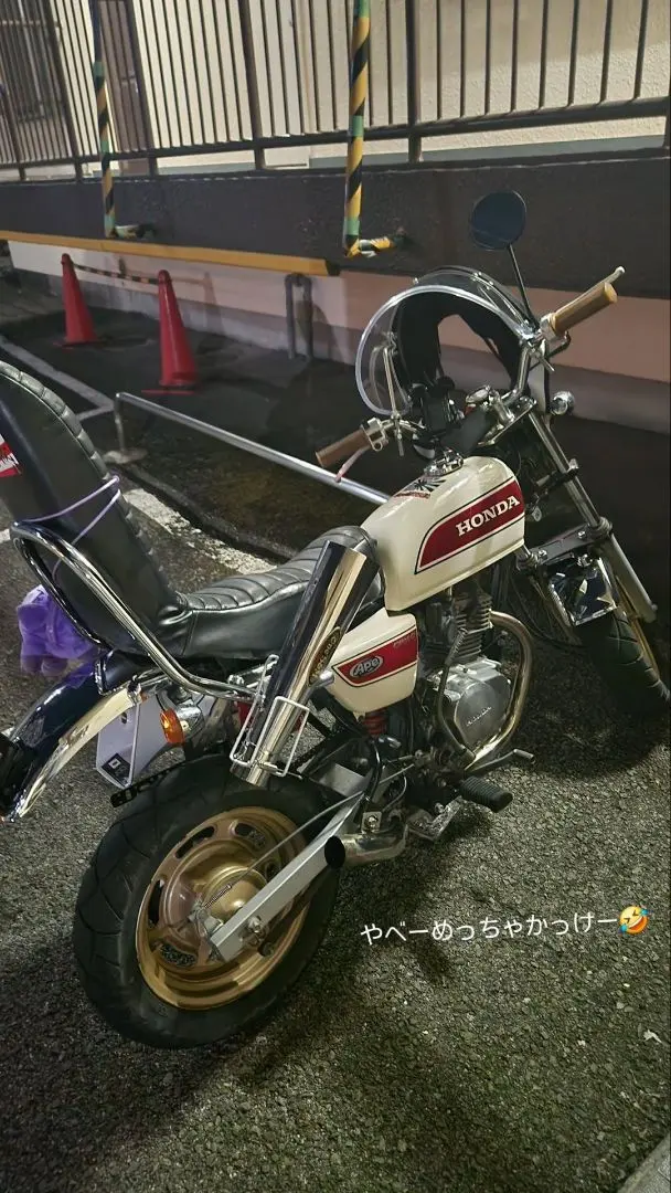 超美品エイプ3段シート　三段シート　カスタム　族車　ヤンチャ仕様 エイプ3段シート 三段シート カスタム 族車 ヤンチャ仕様 Dio#zx#3段