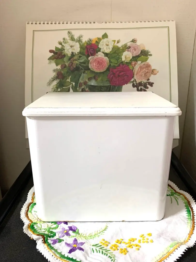 イマン プリンセスローズ ブルー 洗剤ストッカー イマンプリンセスローズブルートラッシュ缶ストッカー薔薇ローズ花柄