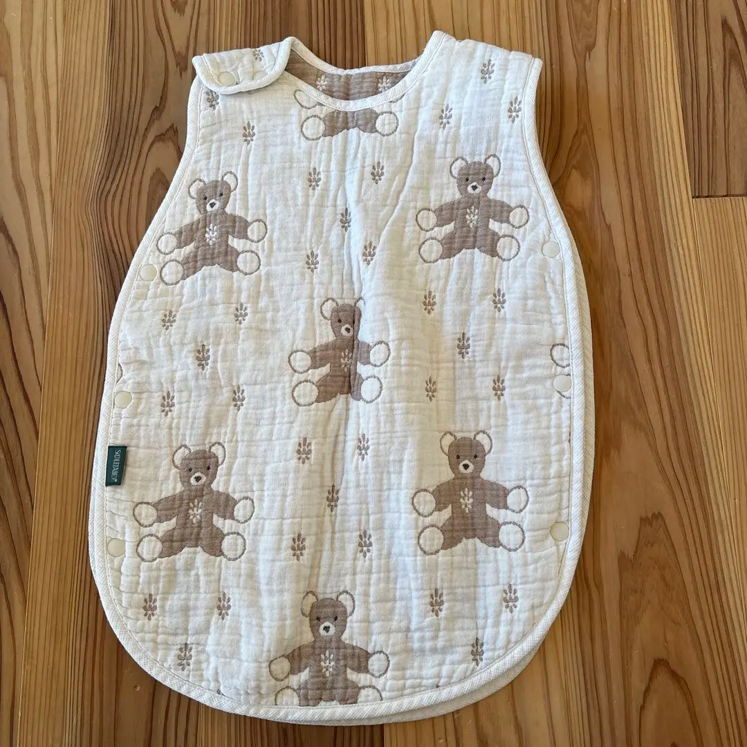 Soulhead 嬰兒睡袋 六重紗布熊圖案 的縮圖