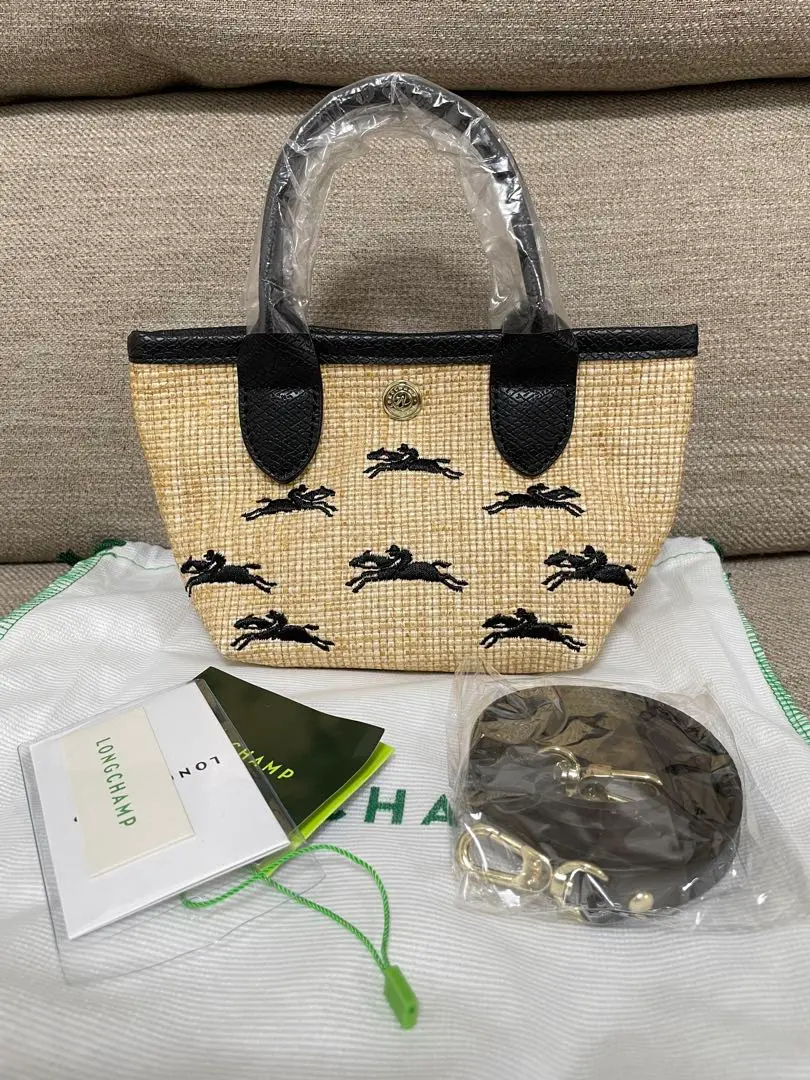 ロンシャン サントロペ かごバッグ ブラック XS 2025年最新】Longchamp カラー：ブラック系 かごバッグの人気