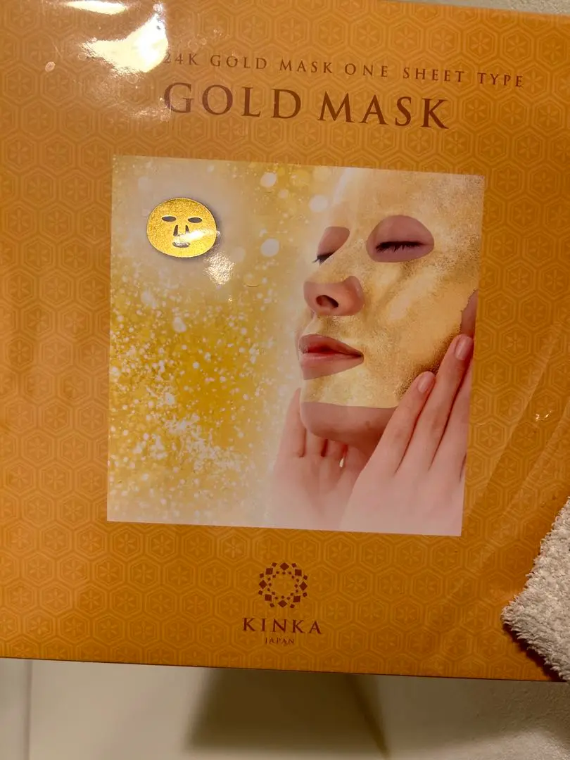 新品 未使用 金華 KINKA 24K ゴールド マスク GOLD MASK Amazon | 箔一 金華24K ゴールドマスク 1枚入 | 箔一