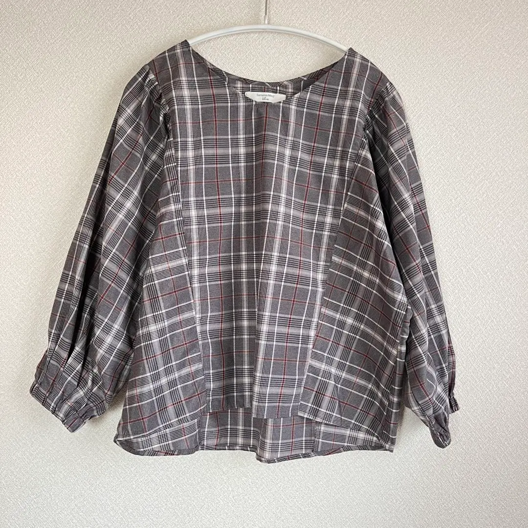 Thumbnail of Samansa Mos2 * Gray Check Blouse