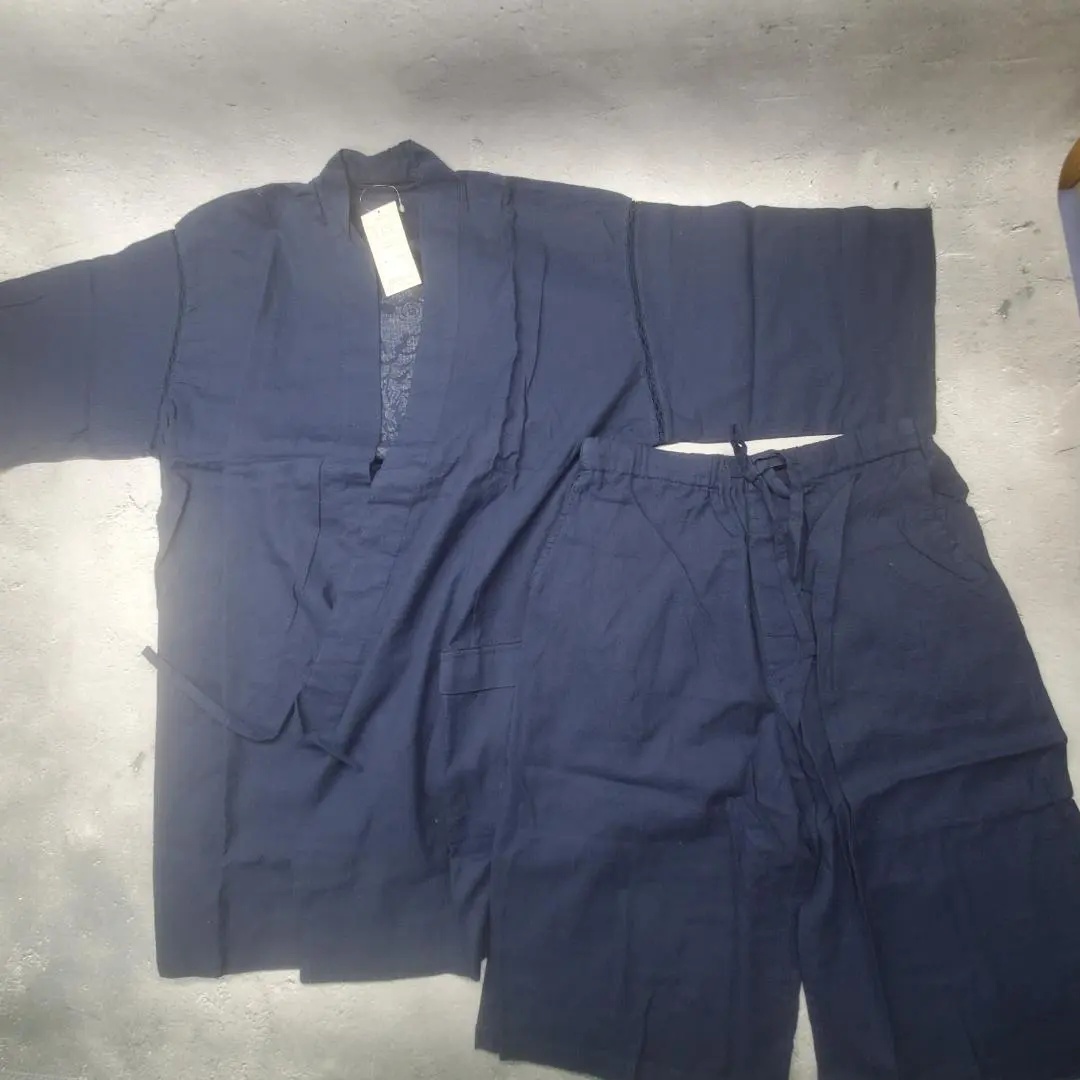 Thumbnail of New Men's Jinbei Stylish Dark Navy Set Up Loungewear Room Wear Set