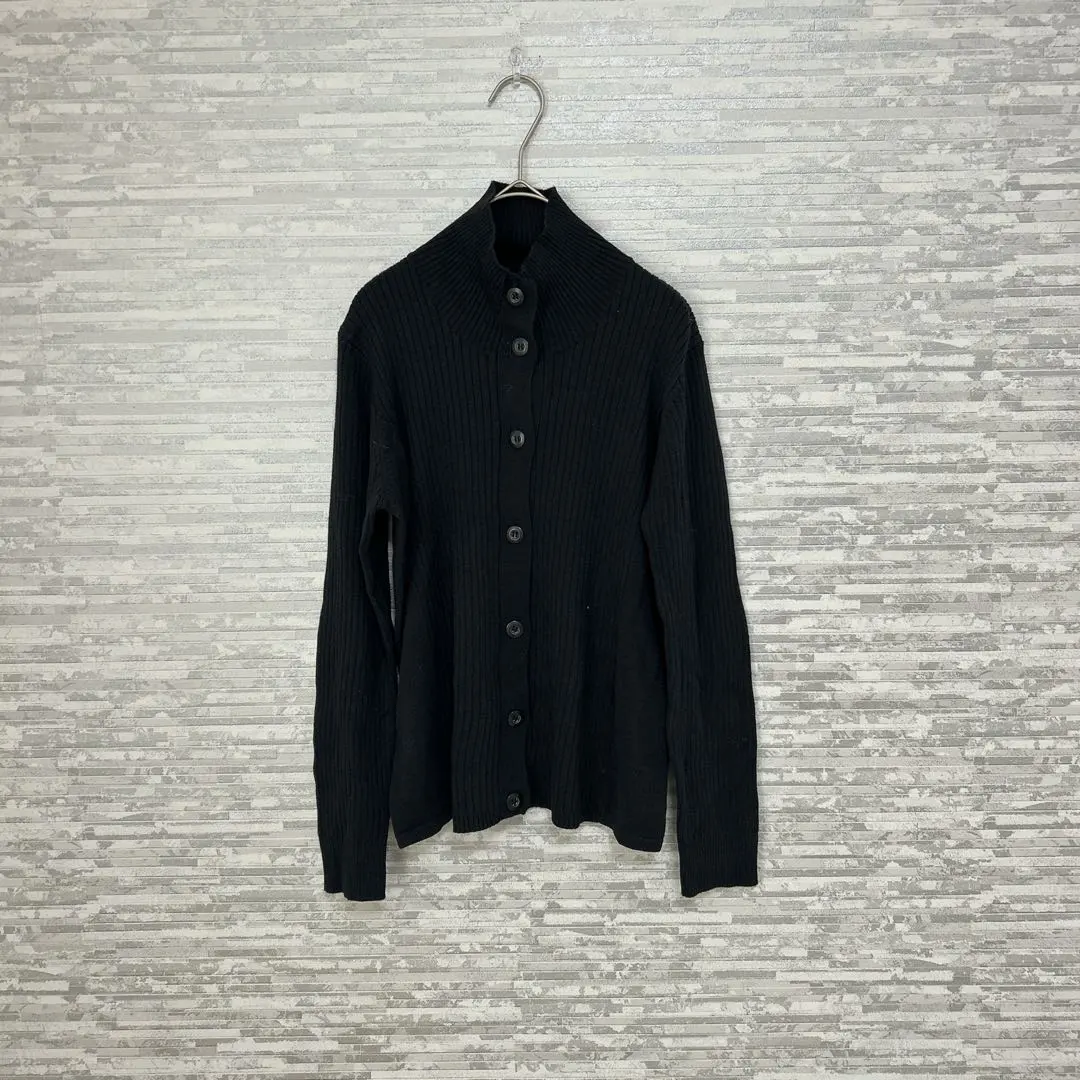 Amical✨羅紋針織外套 LL 黑色 高領 長袖 的縮圖