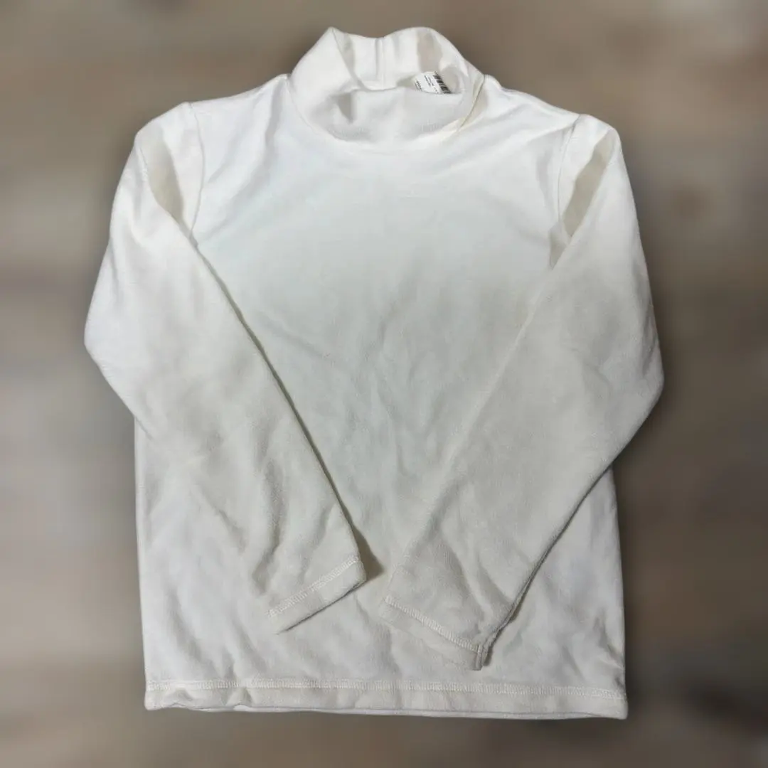 Thumbnail of Unused UNIQLO Microfleece High Neck T-shirt Long Sleeve 140 Child