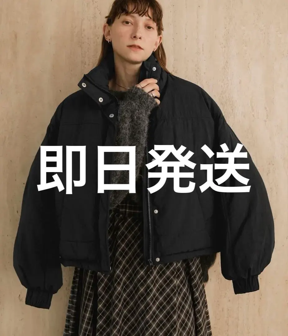 Thumbnail of forksy. ＜Water-repellent finish＞ High-neck monster puffer jacket with drawstring
