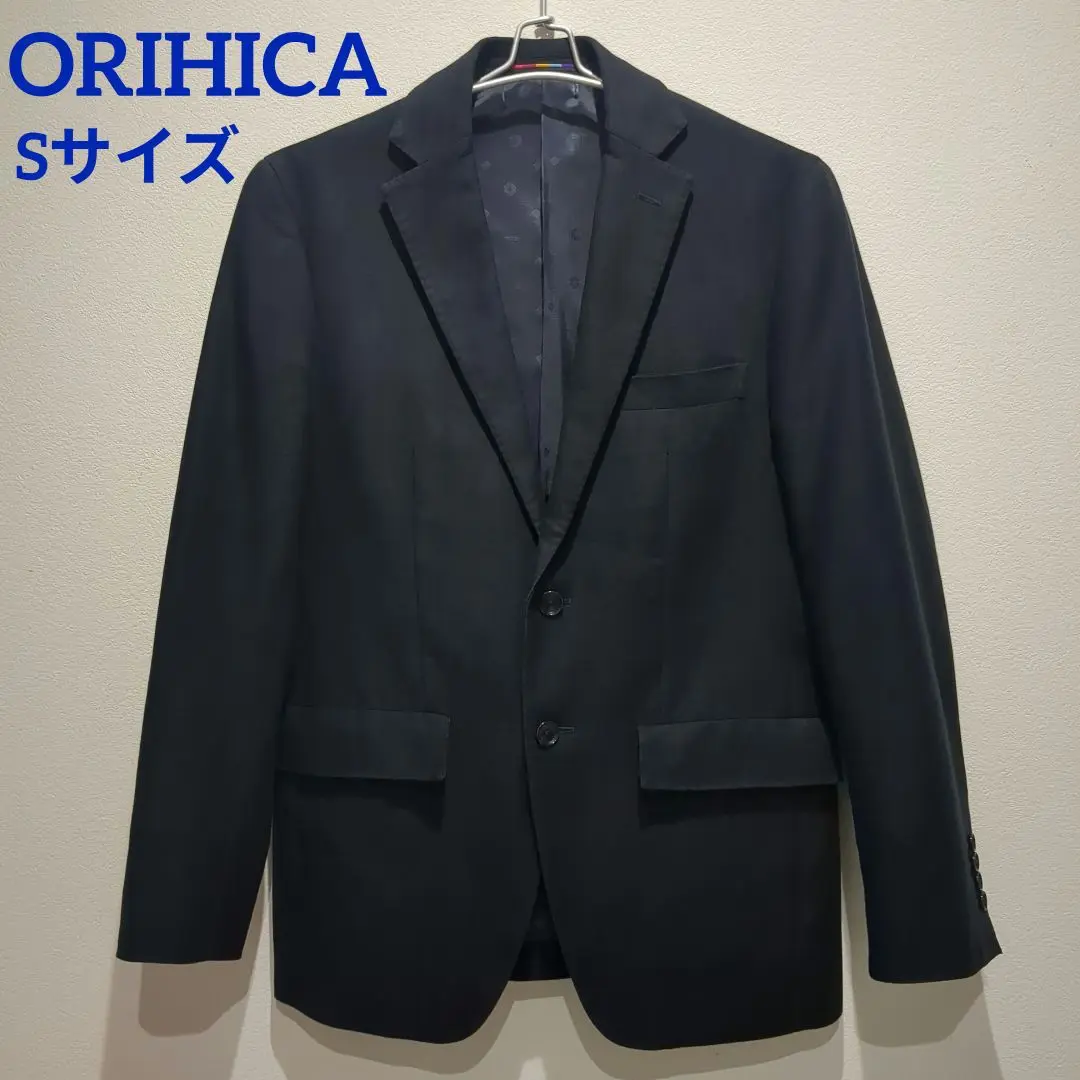 美品　オリヒカORIHICA リネン混ジャケット　ブラウン　サイズM 薄手 THE 3rd SUITS ダブルジャケット 9分袖 麻調|O42_9241692