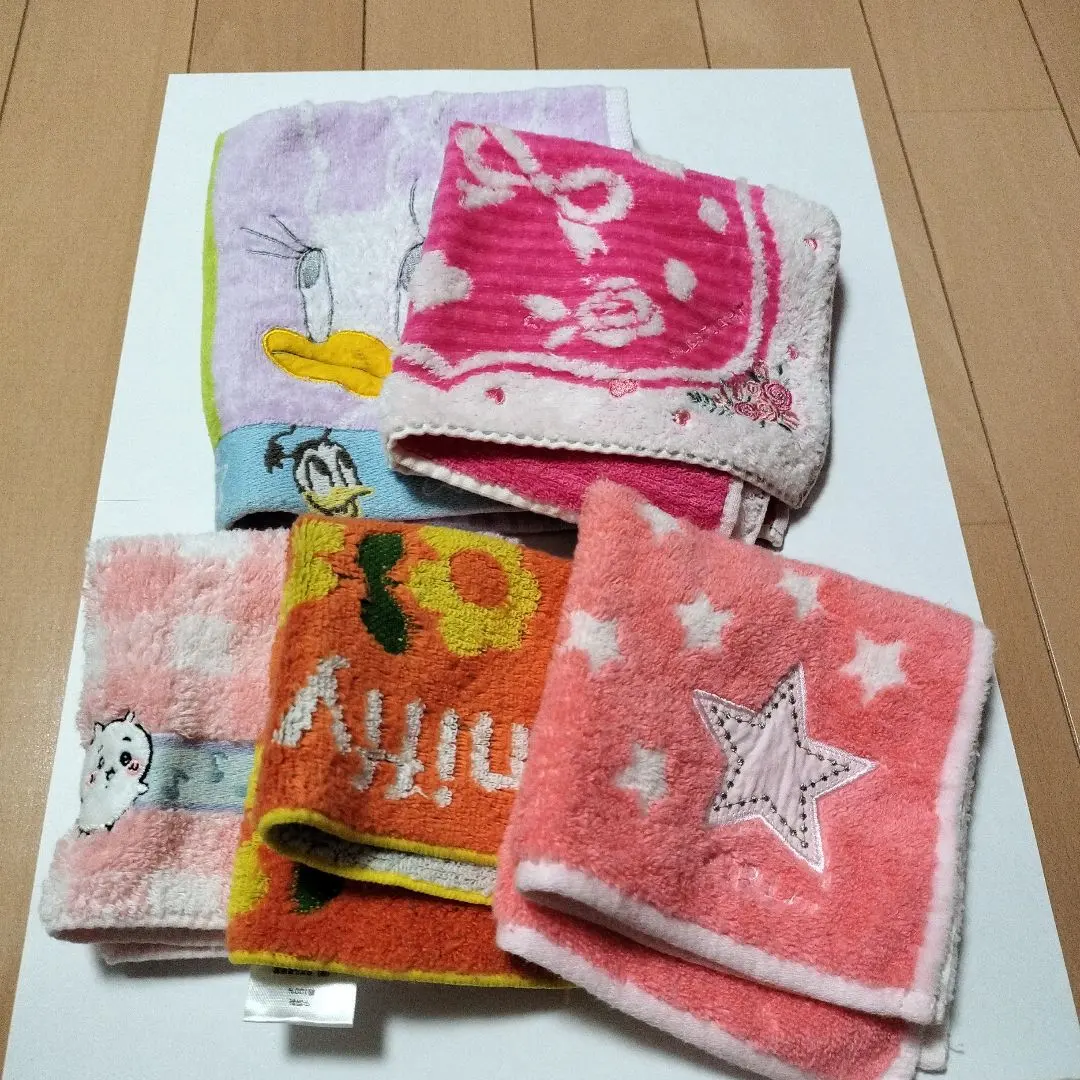 Thumbnail of Used Towel Handkerchiefs, Set of 5