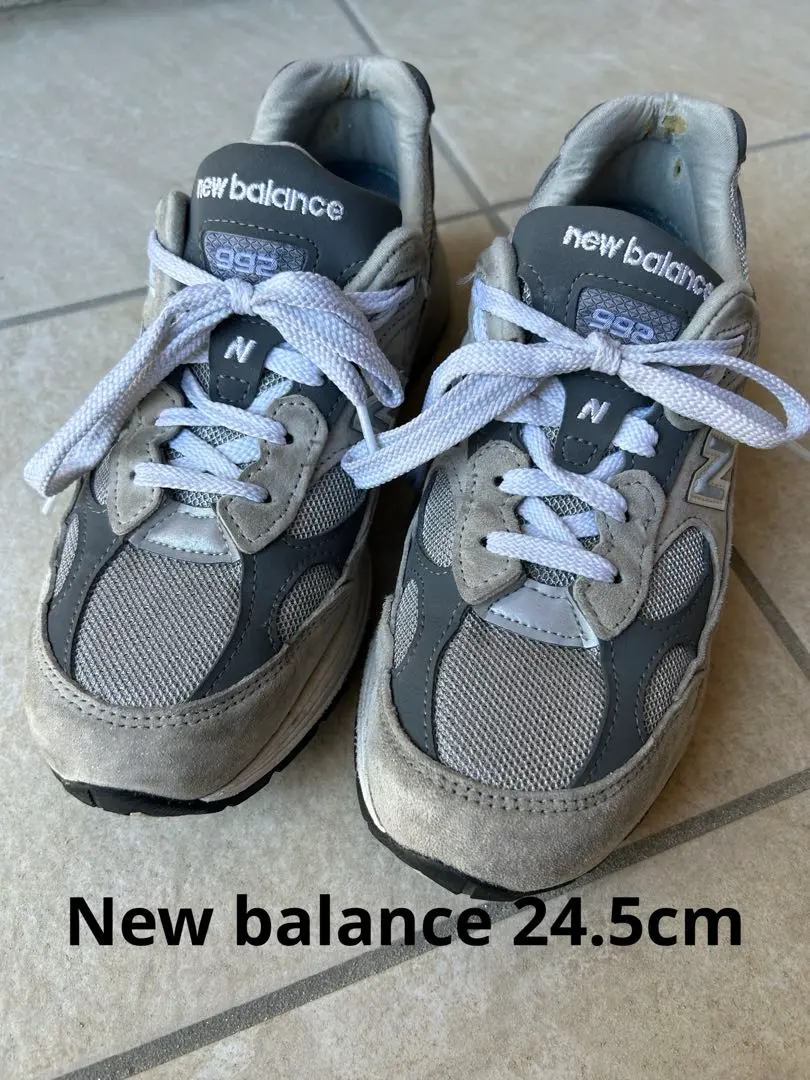 NEW BALANCE　ニューバランス　M992GR24.5cm 2025年最新】new balance 992 24.5の人気アイテム - メルカリ