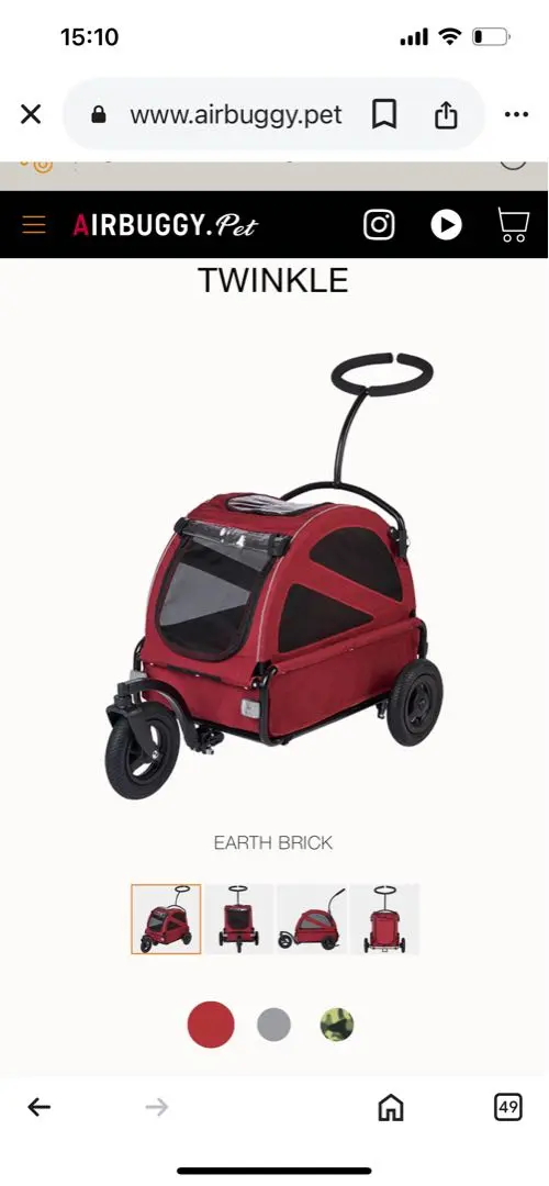 エアバギー　トゥインクル　中古 AIRBUGGY 【正規2年保証】エアバギー フォー ペット トゥインク