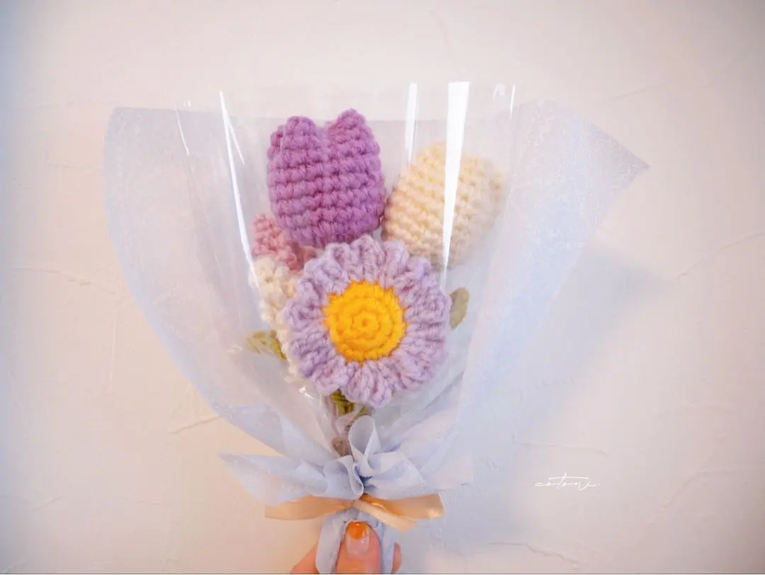 Thumbnail of Handmade, everlasting bouquet, yarn bouquet, knitting, crochet