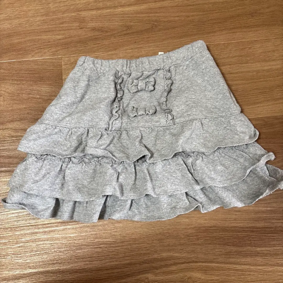 Thumbnail of 3can4on Gray Ruffled Skirt Size 130