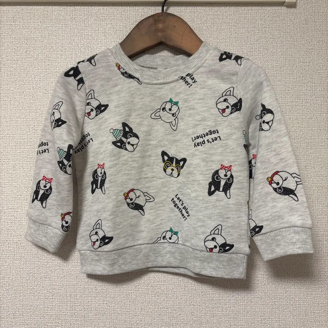 Thumbnail of ELFINDOLL Dog Print Sweatshirt & Bee Embroidery Shirt - Set of 2