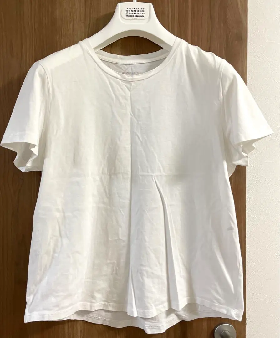 JIL SANDER フリル付きネイビー半袖Tシャツ JIL SANDER NAVY(ジルサンダーネイビー) Different fabric frill
