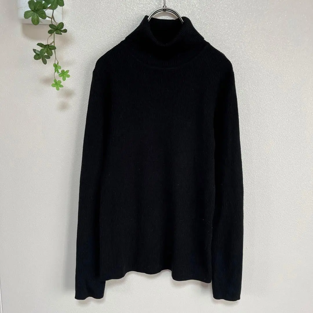 Thumbnail of GU Ribbed Turtleneck Sweater (Long Sleeve) Black L