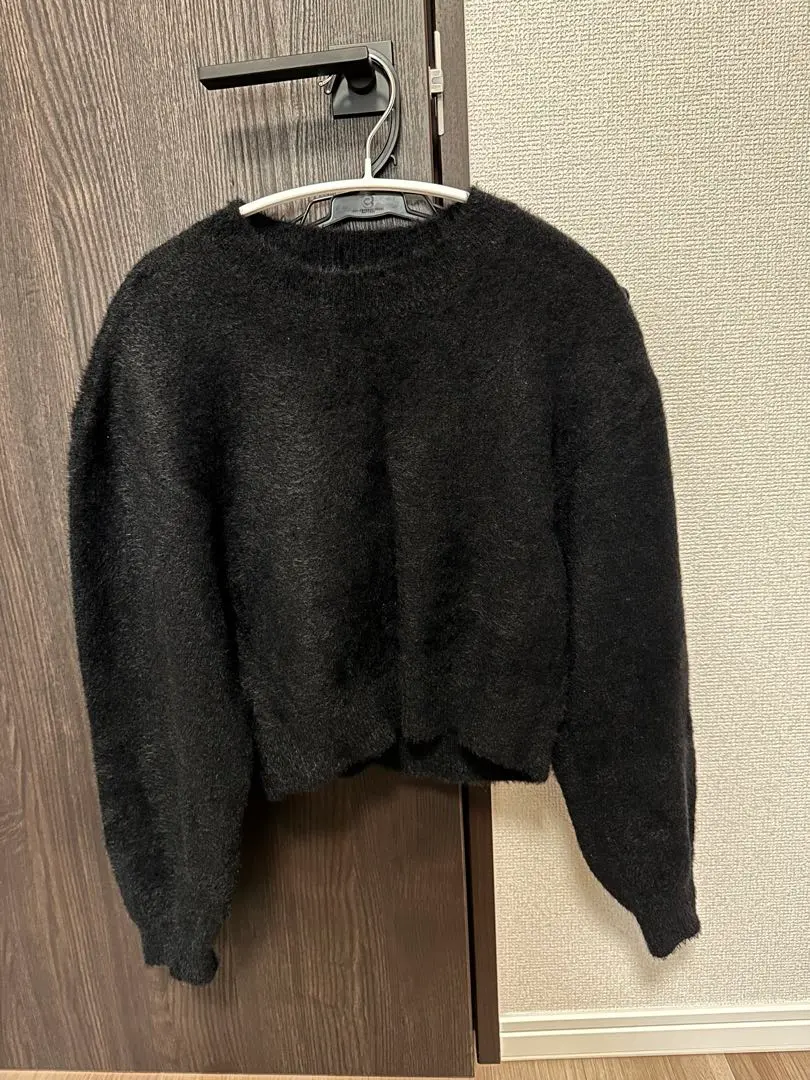 Thumbnail of Black fluffy sweater, size S