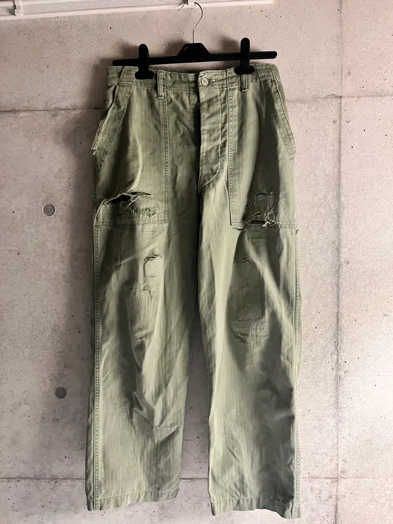 偉大な RRL 13スターパンツダメージ加工W31L30 ベイカーパンツペンキ パンツ