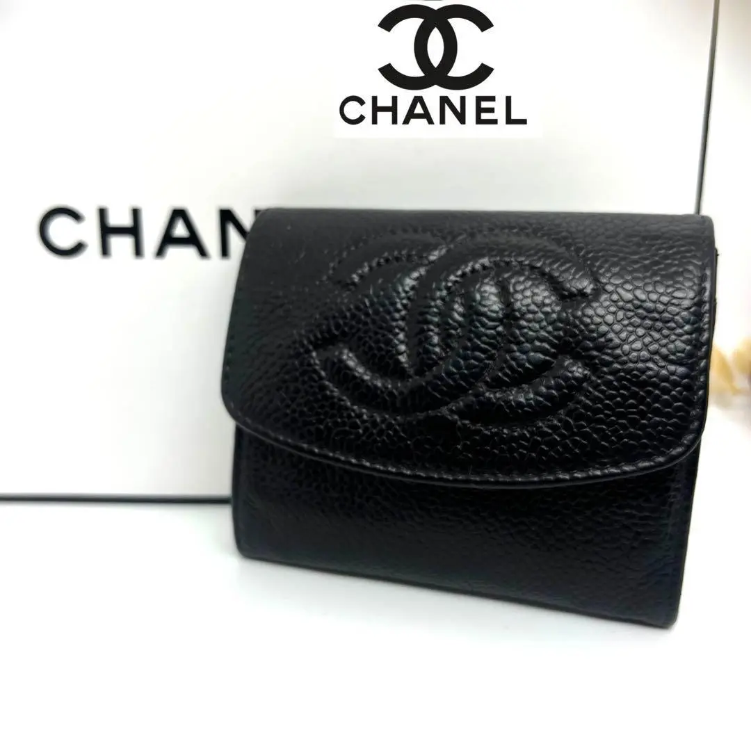 【CHANEL】コインケース／コインパース♡ハートココマーク♡ブラック 23SS》ハートロゴが可愛い♪【CHANEL】ジップ コインパース