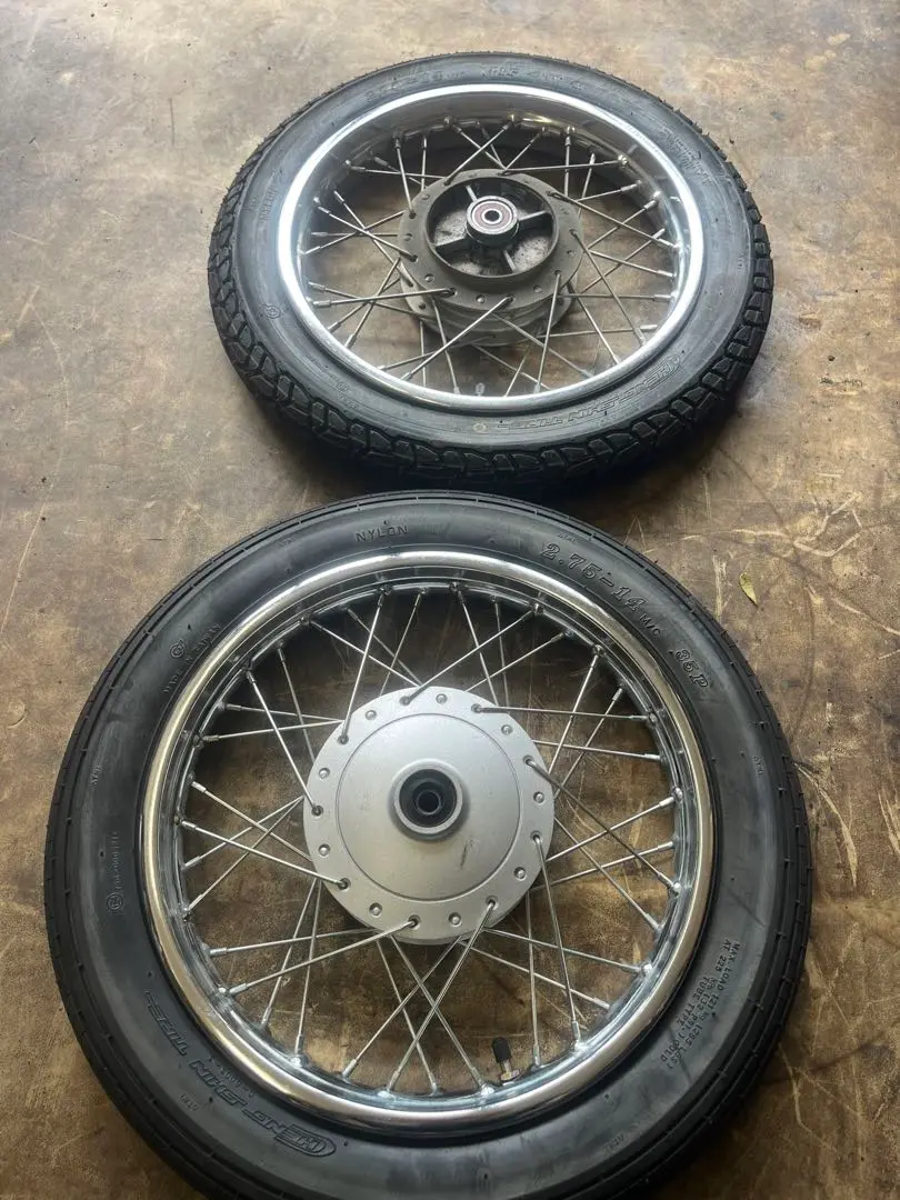 リトルカブ　14インチ　AA01 タイヤ リアホイール　1.75　1.50 スーパーカブ】タイヤ交換＆リア14インチ化 | Cub Unlimited
