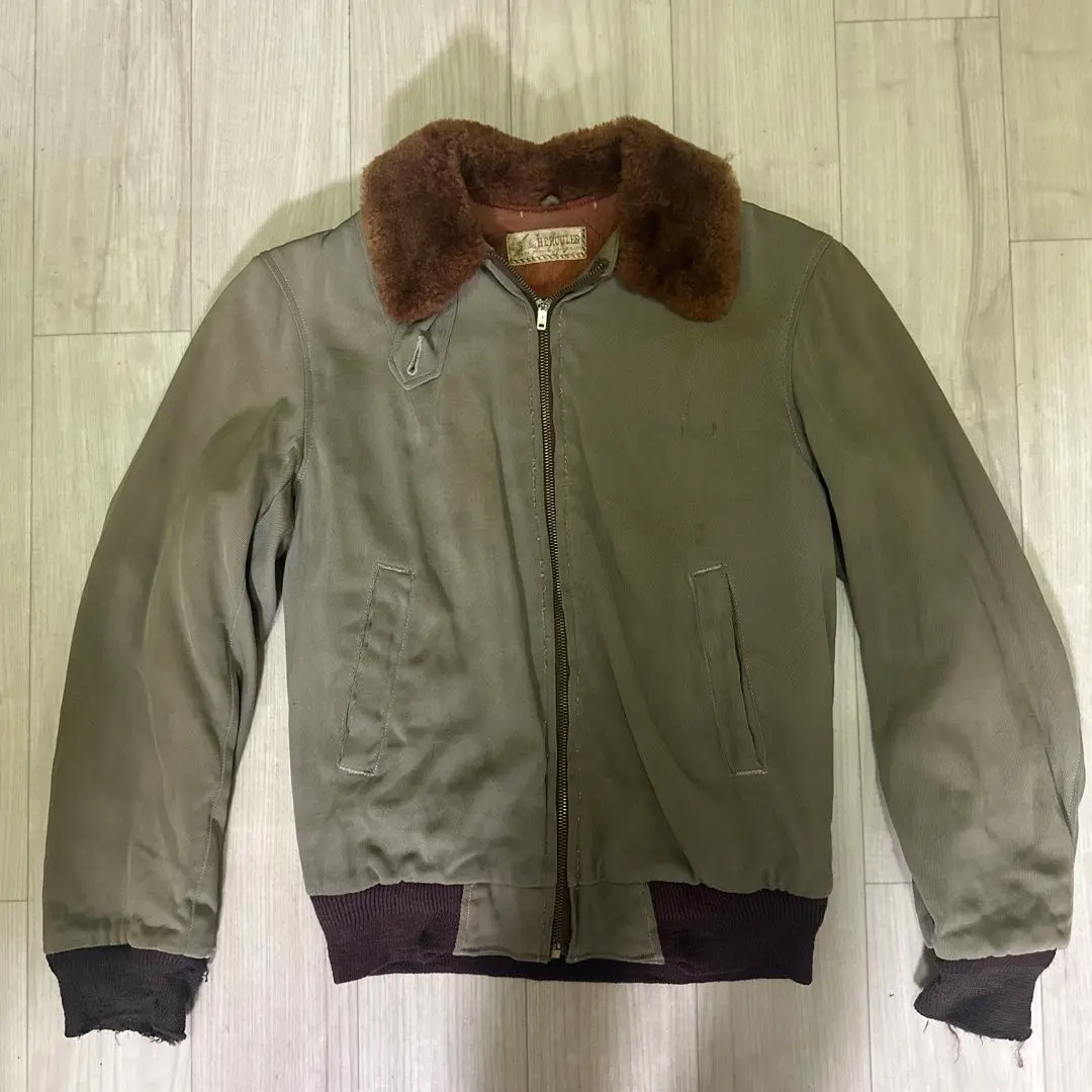 HERCULES 50sフライトジャケット VINTAGE 40-50's HERCULES D-POCKET Horsehide Motor Cycle