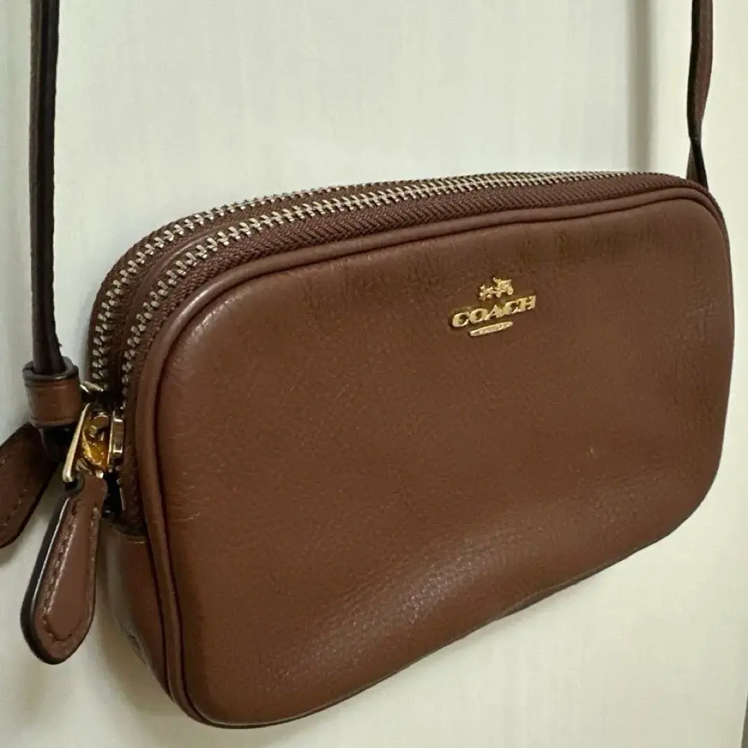 COACH 蔻馳 肩背包 棕色 的縮圖