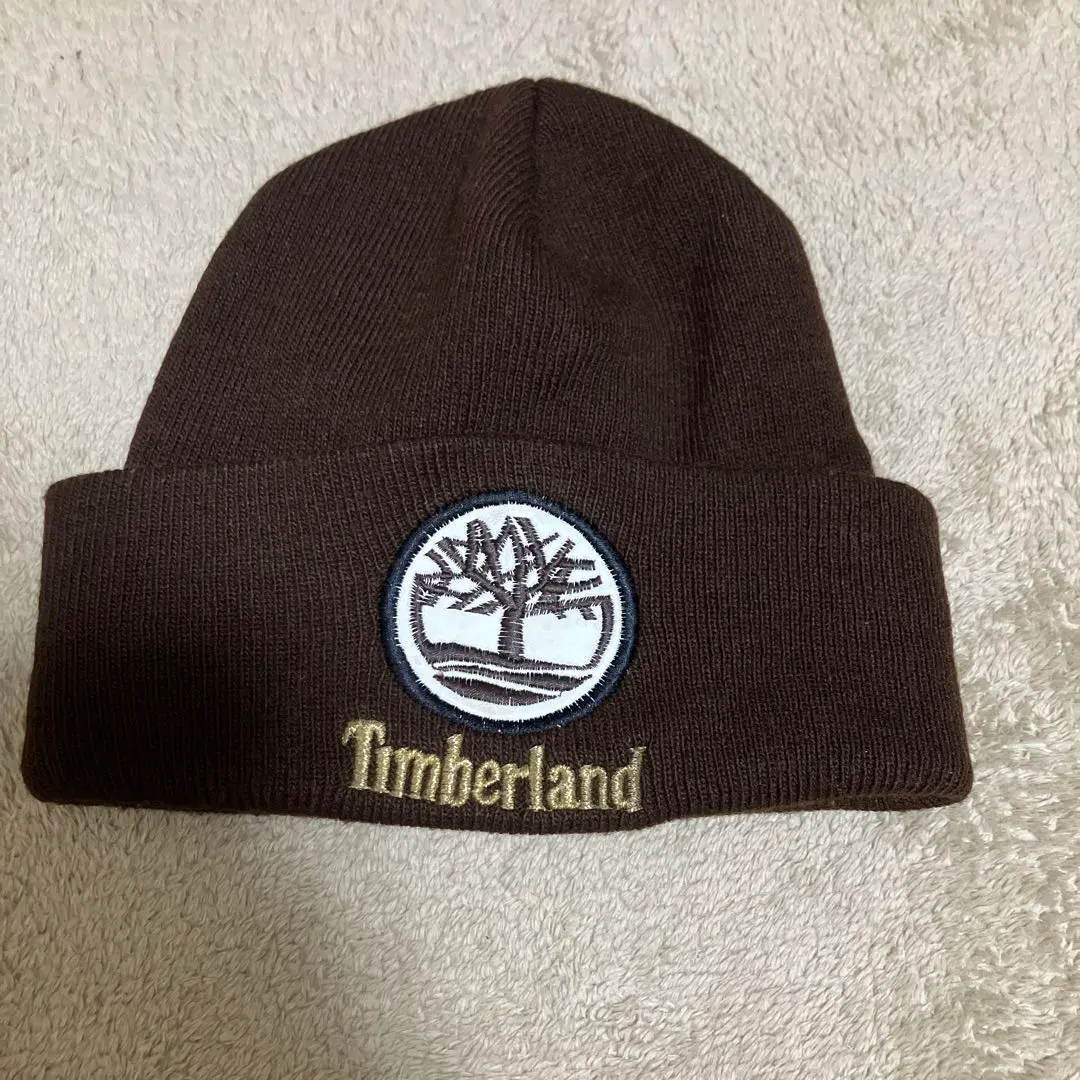 ティンバーランド　ビーニー Timberland ティンバーランド リブビーニー ニット帽 ブルー