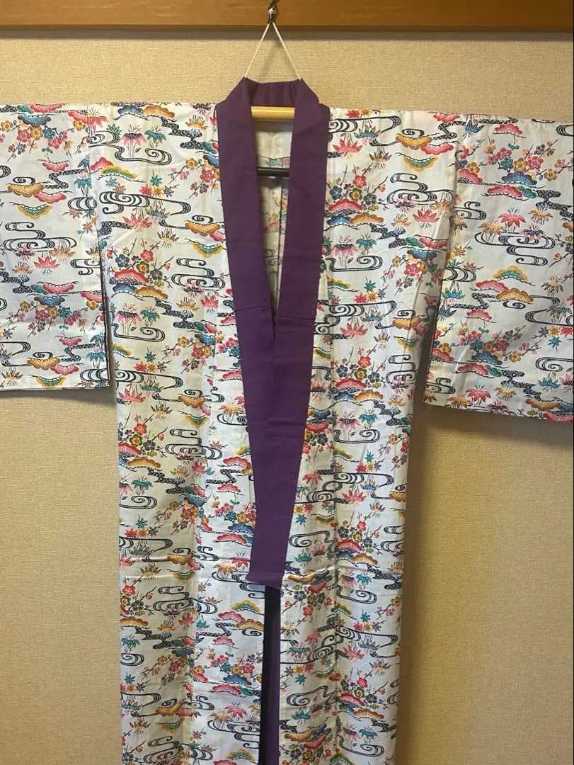 【超美品】琉球衣装　琉球舞踊　一越松柄　オレンジ　沖縄着物 琉球衣装紅型打掛琉球舞踊一越松柄黄色沖縄着物