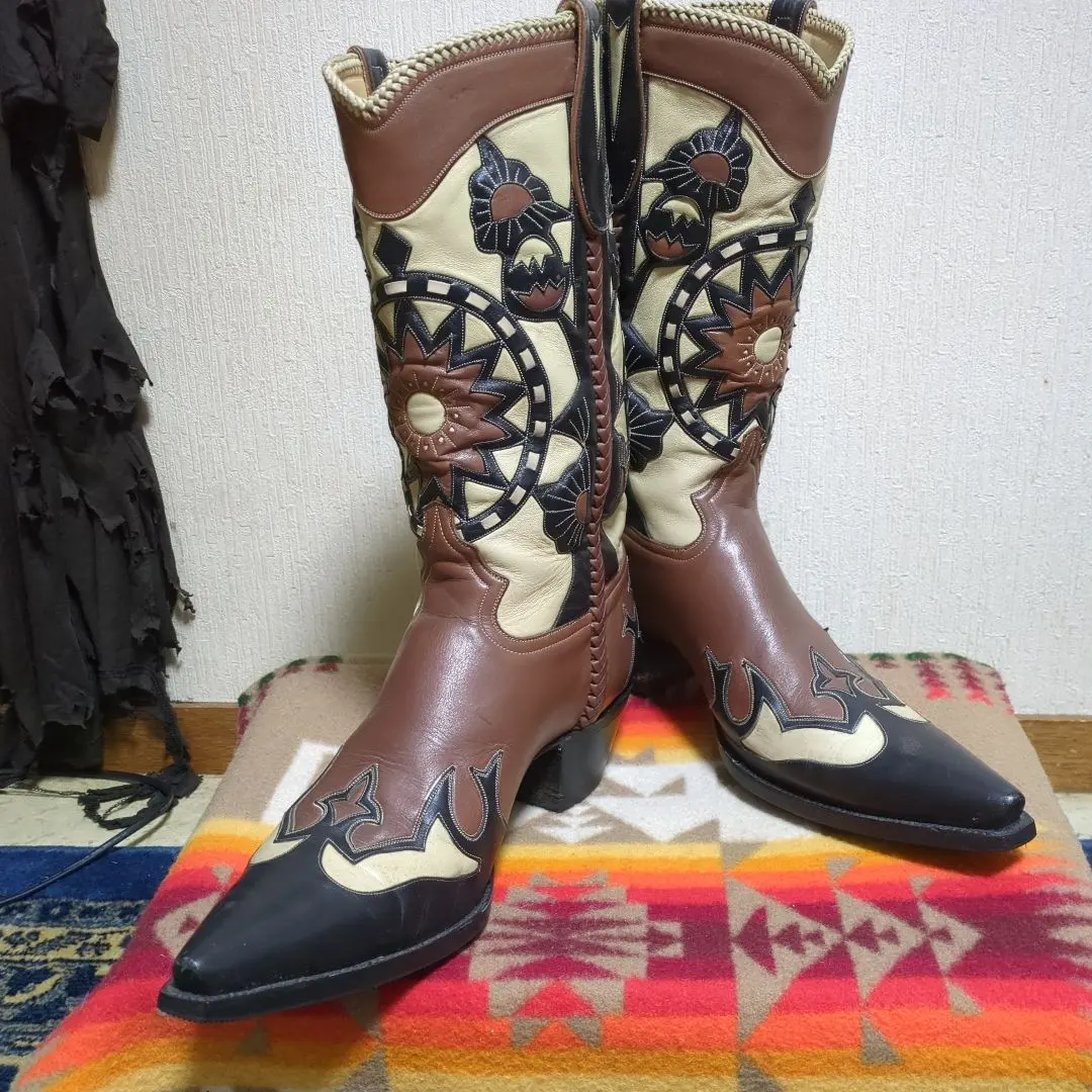 2025年最新】LUCCHESE カラー：ブラウン系 ウエスタンブーツの
