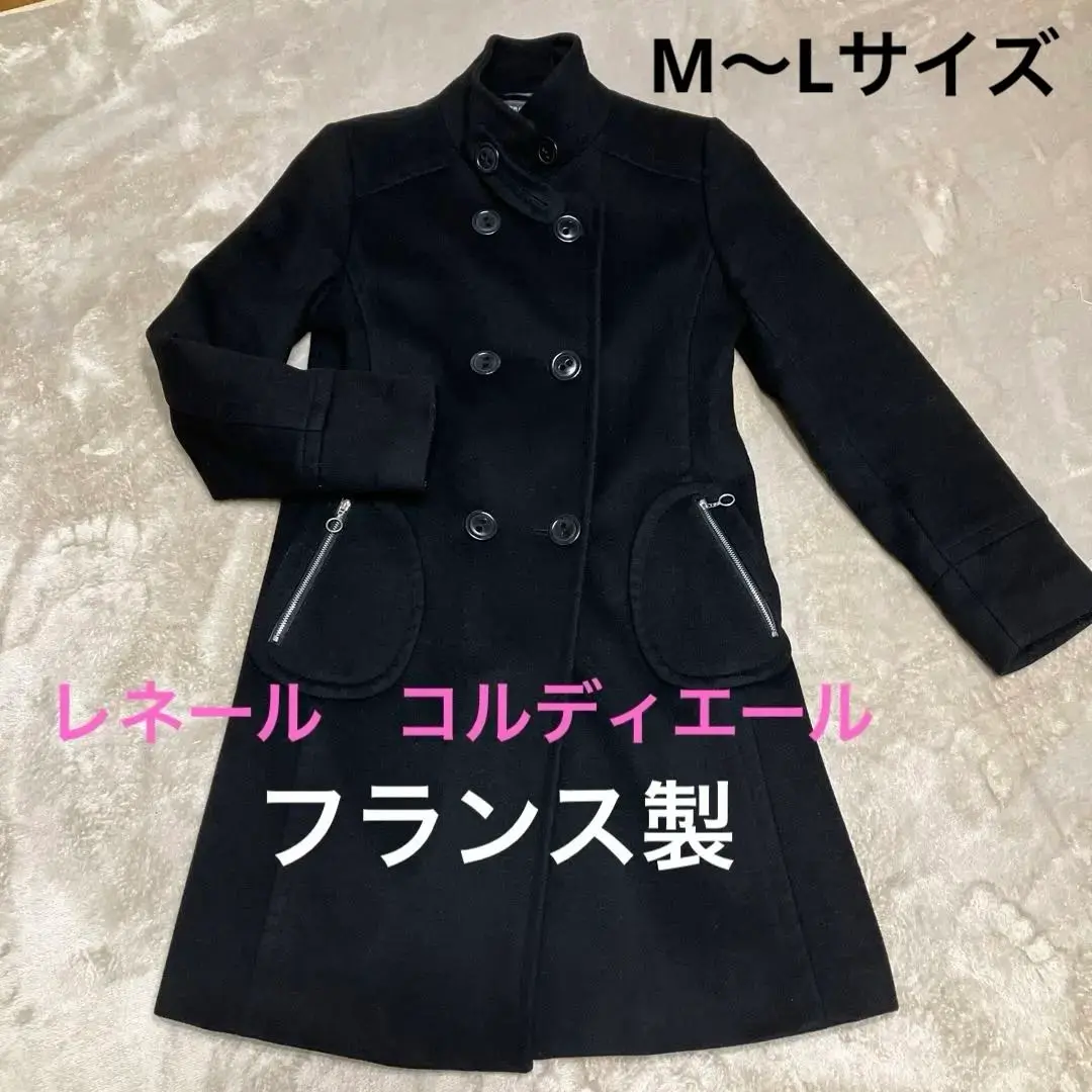 最終値下げ✨美品❣️メゾンレネール　チェスターコート　コーラルピンク Super140 Melton Over Coat/スーパー140メルトンオーバーコート