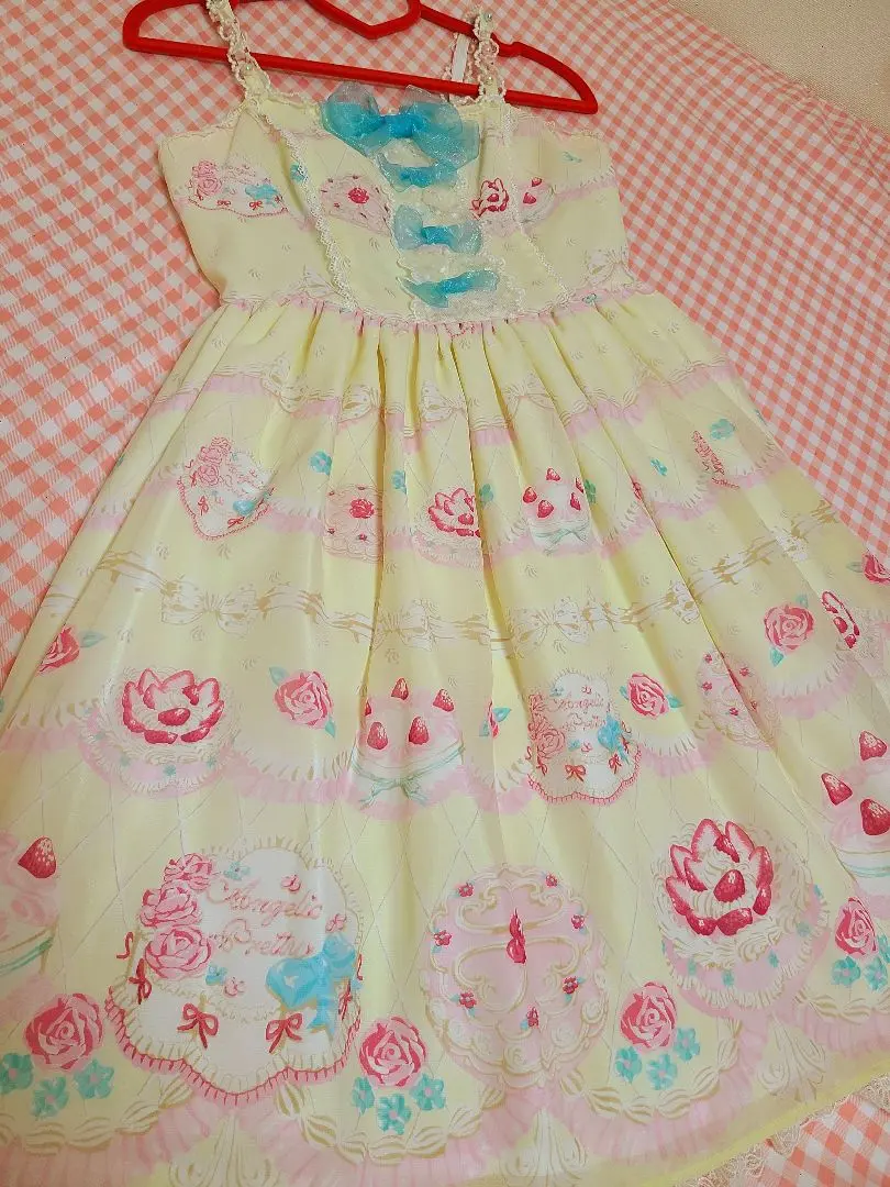 Angelic PrettyティアラローズジャンパースカートB1428