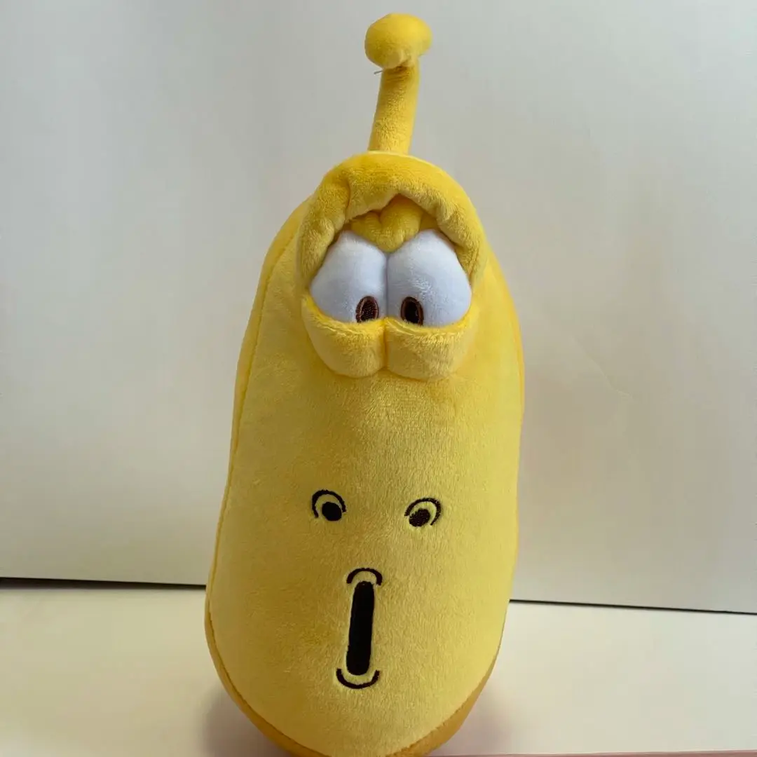 Larva ラーバ　ぬいぐるみ　赤と黄色 ストライプ 　韓国　レッド レア Larva ラーバ ぬいぐるみ 赤と黄色 ストライプ 韓国 レッド レア