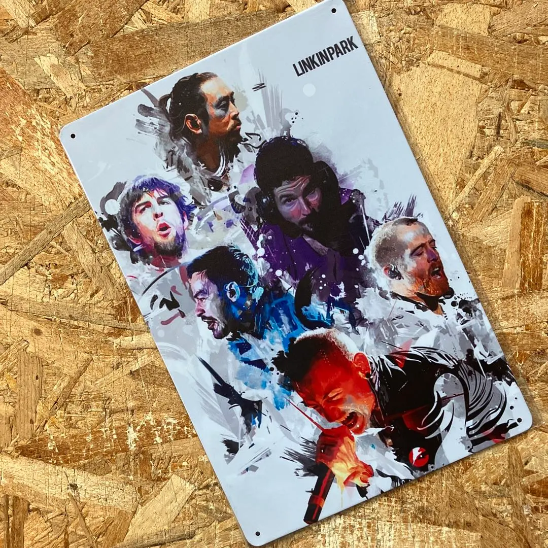 LINKIN PARK pop up リトグラフ　ポスター Linkin Park Pop Art' Poster, picture, metal print, paint by