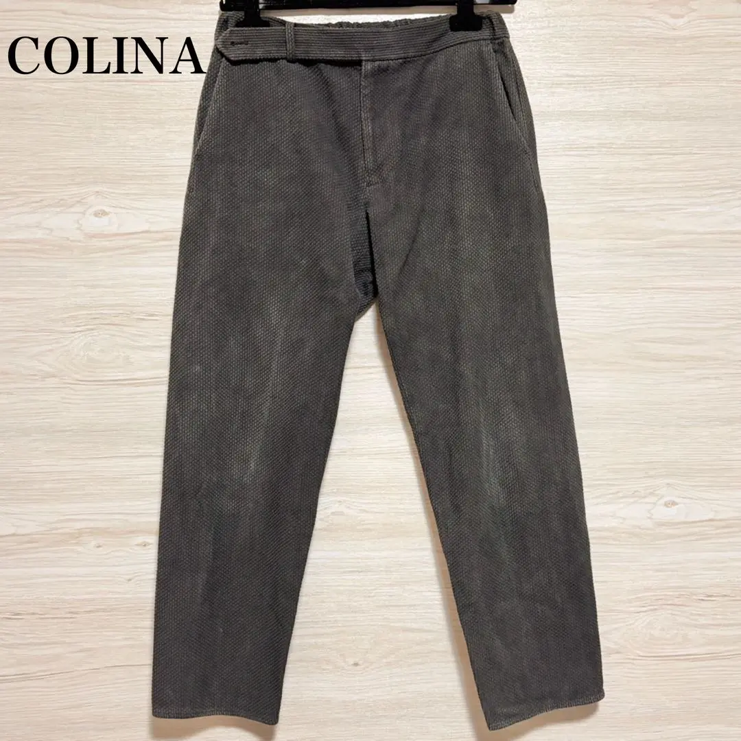 COLINA (コリーナ) Sashiko Curve Slacks（刺し子カーブ