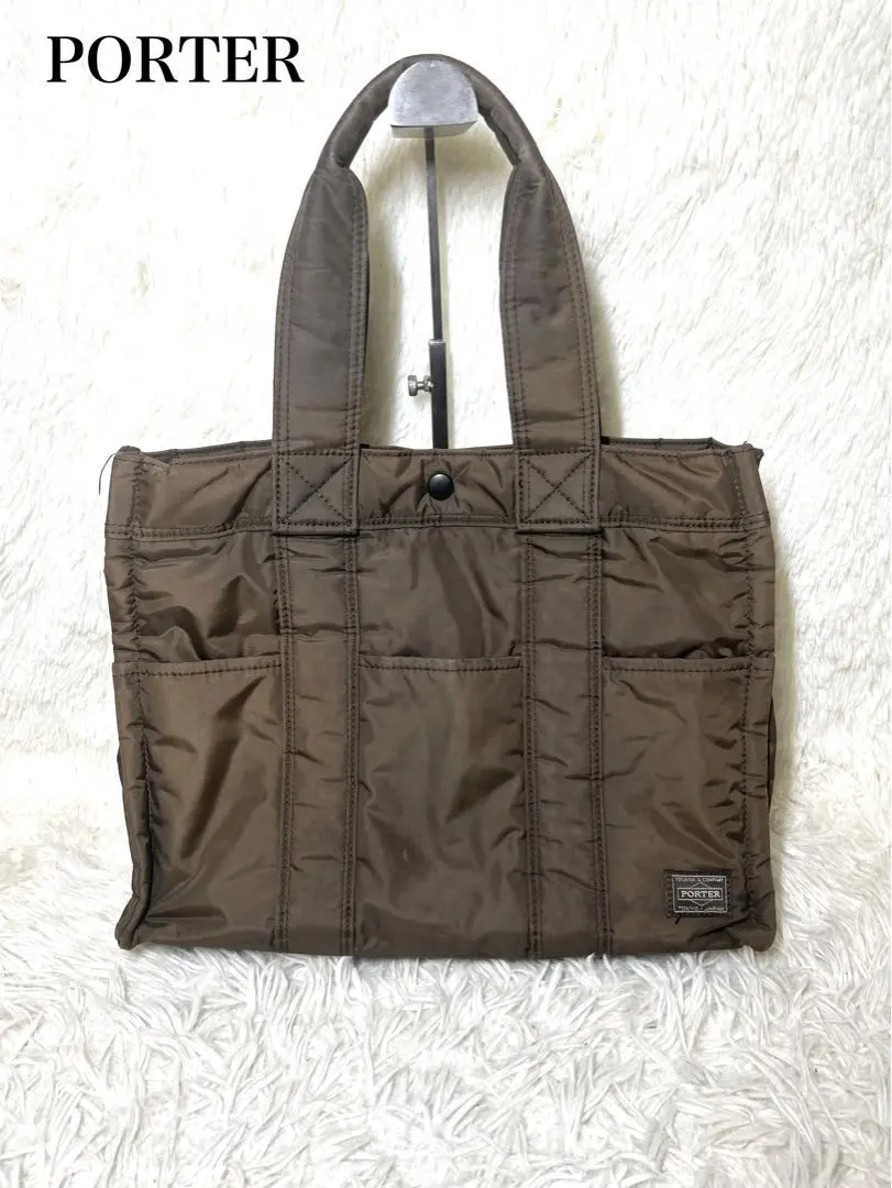 HEADPORTER brownie モノグラム　トートバック HEAD PORTER ヘッドポーター ブラウニー トートバック ブラウン